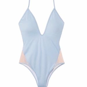Victoria's Secret PINK Mesh Plunge One Piece